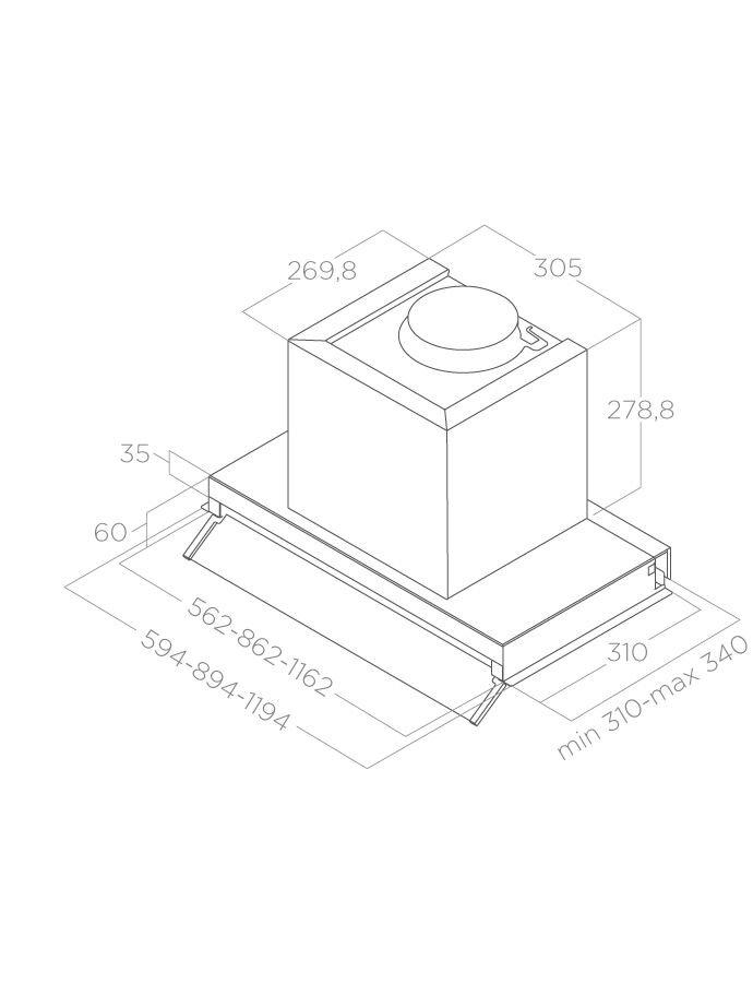 картинка Кухонная вытяжка Elica BOXIN IX/A/120 