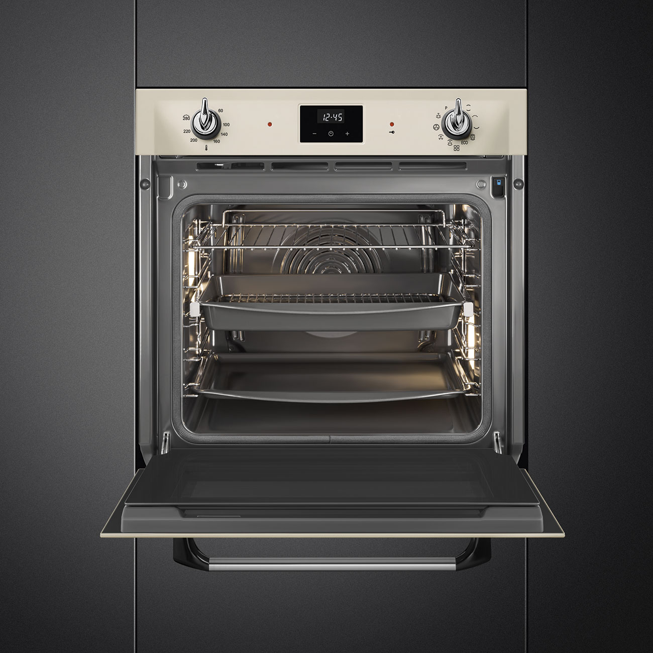 картинка Электрический духовой шкаф Smeg SOP6900TP кремовый 