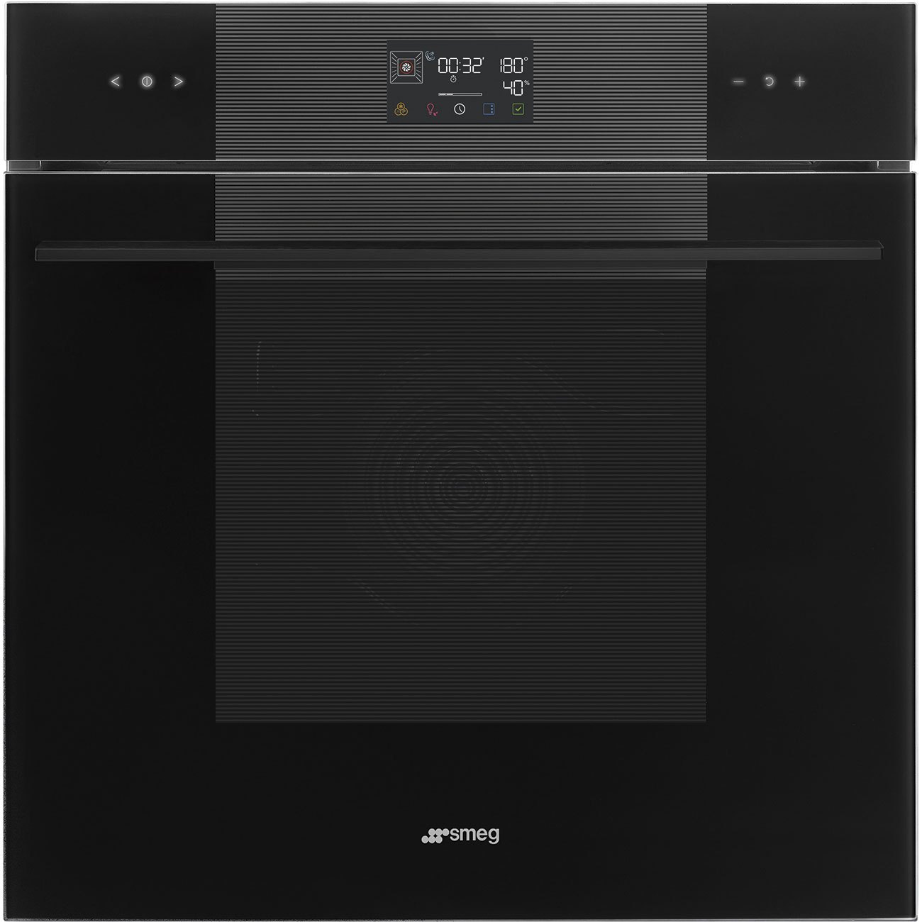 картинка Электрический духовой шкаф с функцией пара Smeg SOP6102S2PB3 стекло Deep Black 