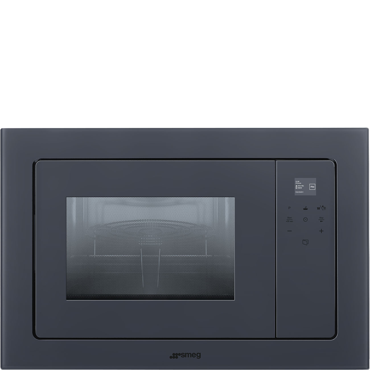 картинка Микроволновая печь Smeg FMI120G Neptune Grey 