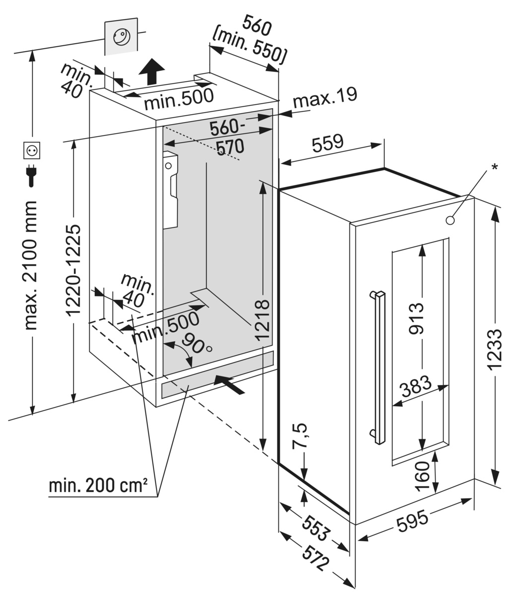 картинка Встраиваемый винный шкаф Liebherr EWTdf 2353-26 001 