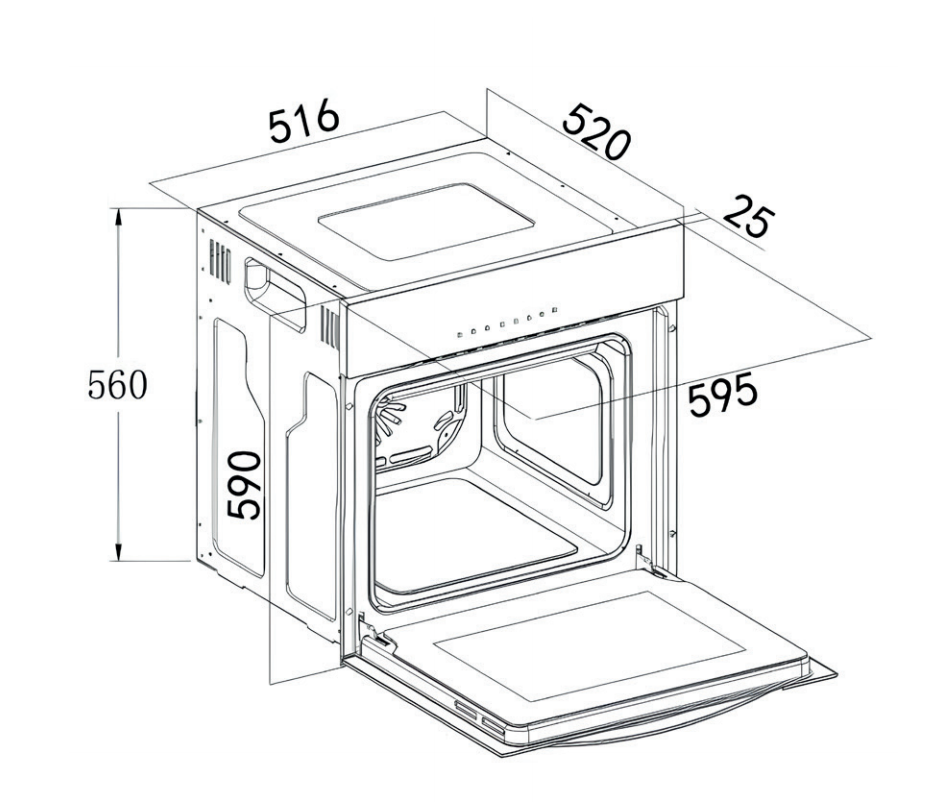 картинка Электрический духовой шкаф Weissgauff EOM 710 SB 