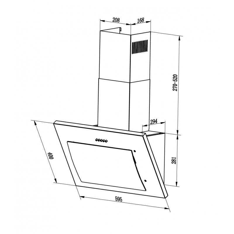 картинка Кухонная вытяжка Lex MIKA GS 600 WHITE 