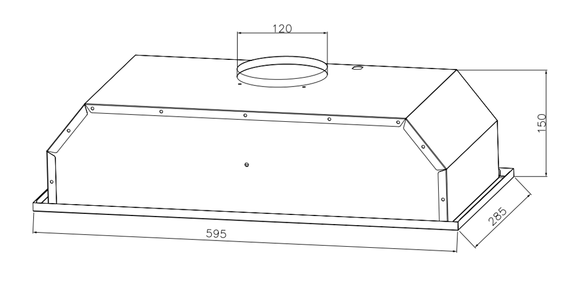 картинка Кухонная вытяжка Weissgauff Box 600 White 