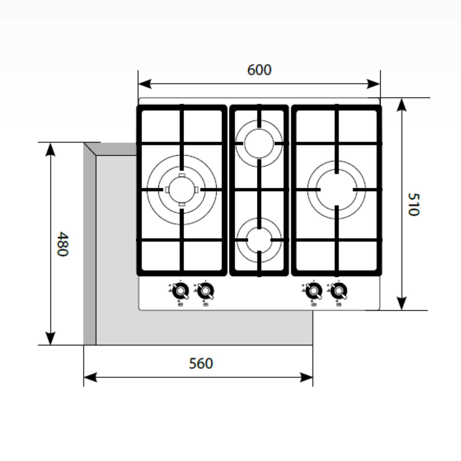 картинка Варочная панель Lex GVG 643C BL 