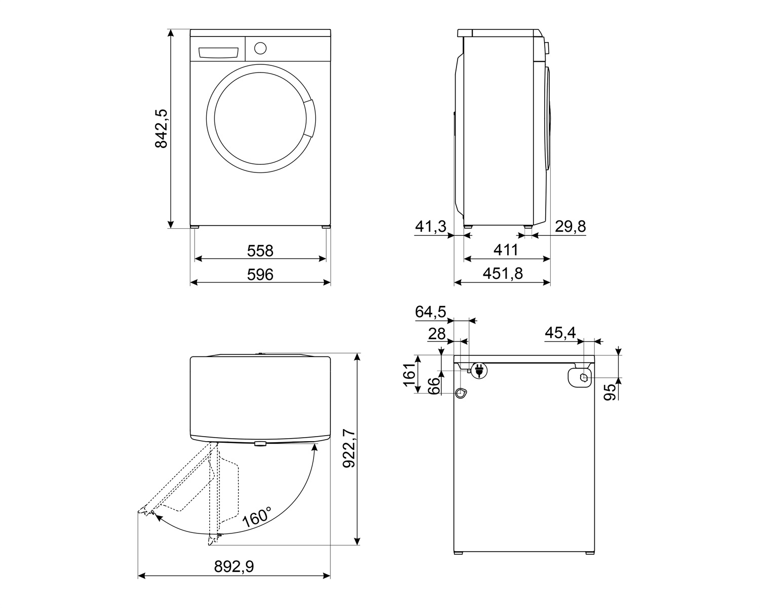 картинка Стиральная машина Smeg WM3T60CRU 