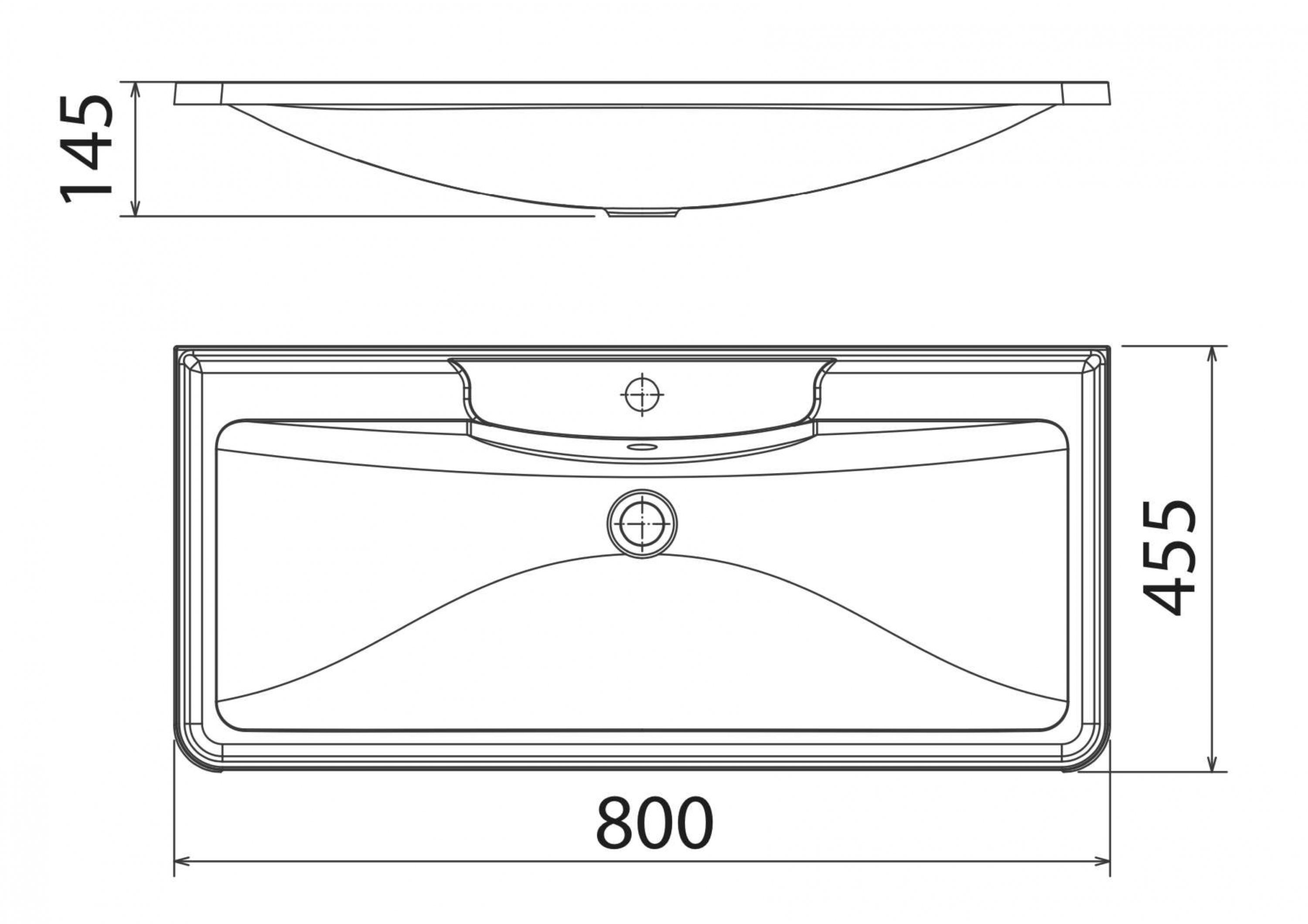 картинка Раковина Florentina Аллегро 800 