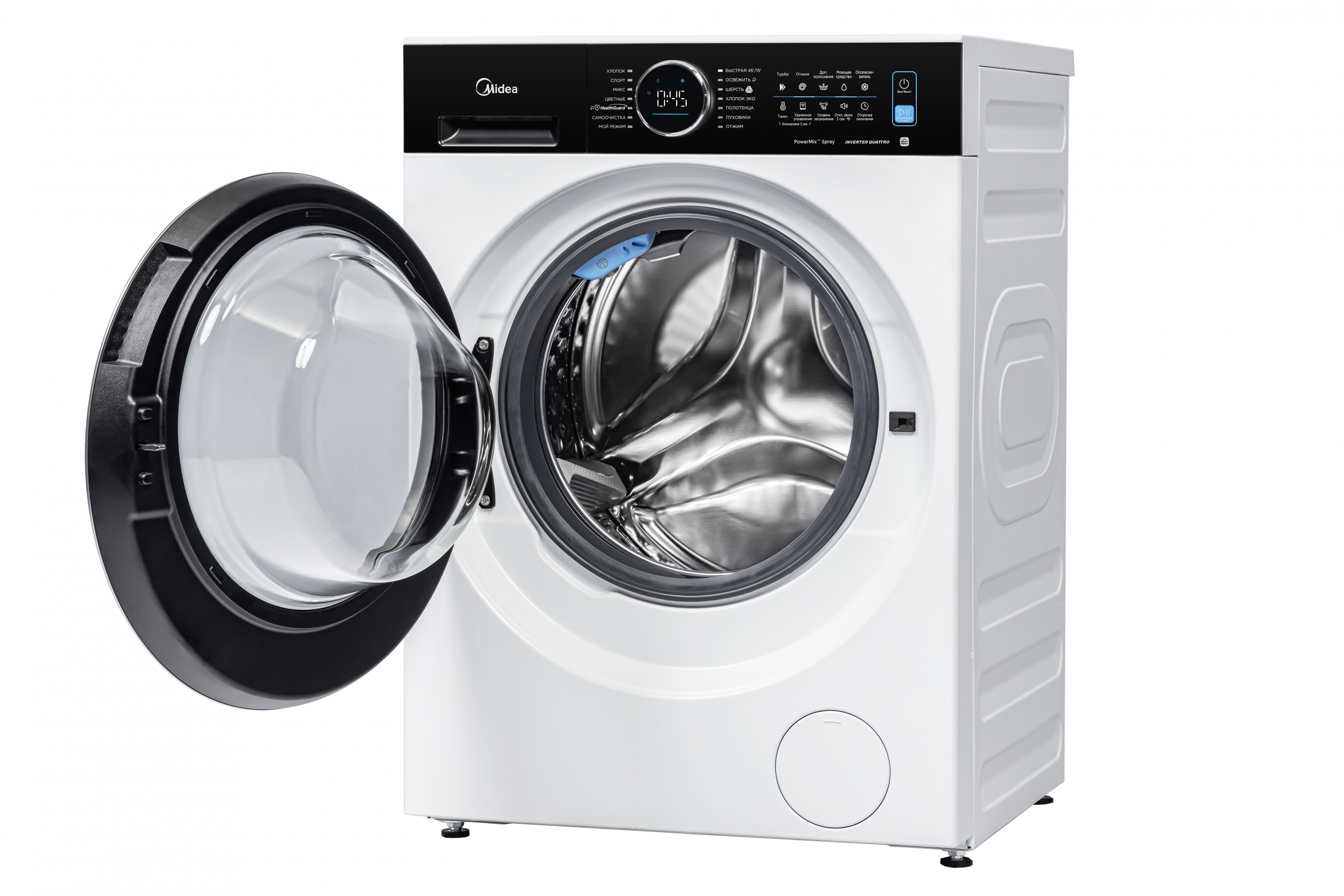 картинка Стиральная машина с паром Midea MF210W105WB/W 