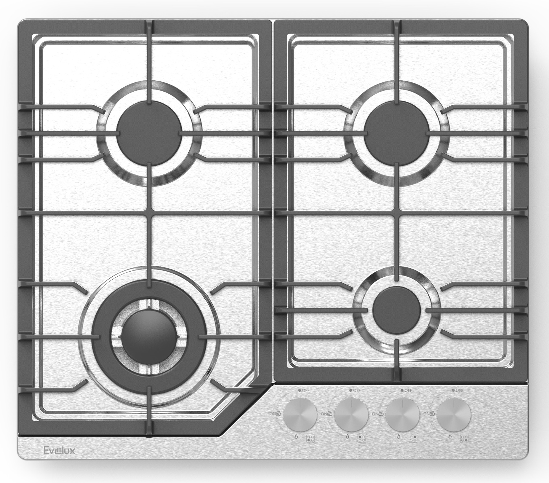картинка Газовая варочная панель Evelux HEG 638 X 