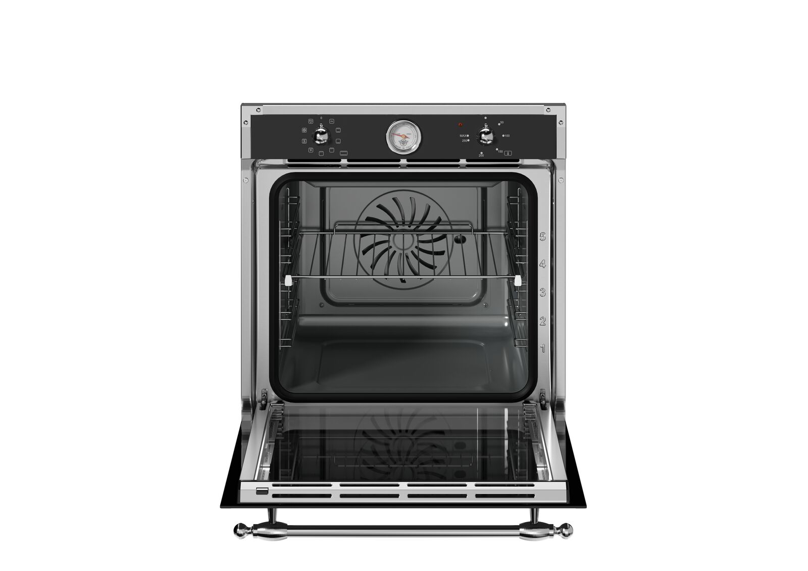 картинка Электрический духовой шкаф с функцией пара Bertazzoni F609HEREKTNE чёрный 