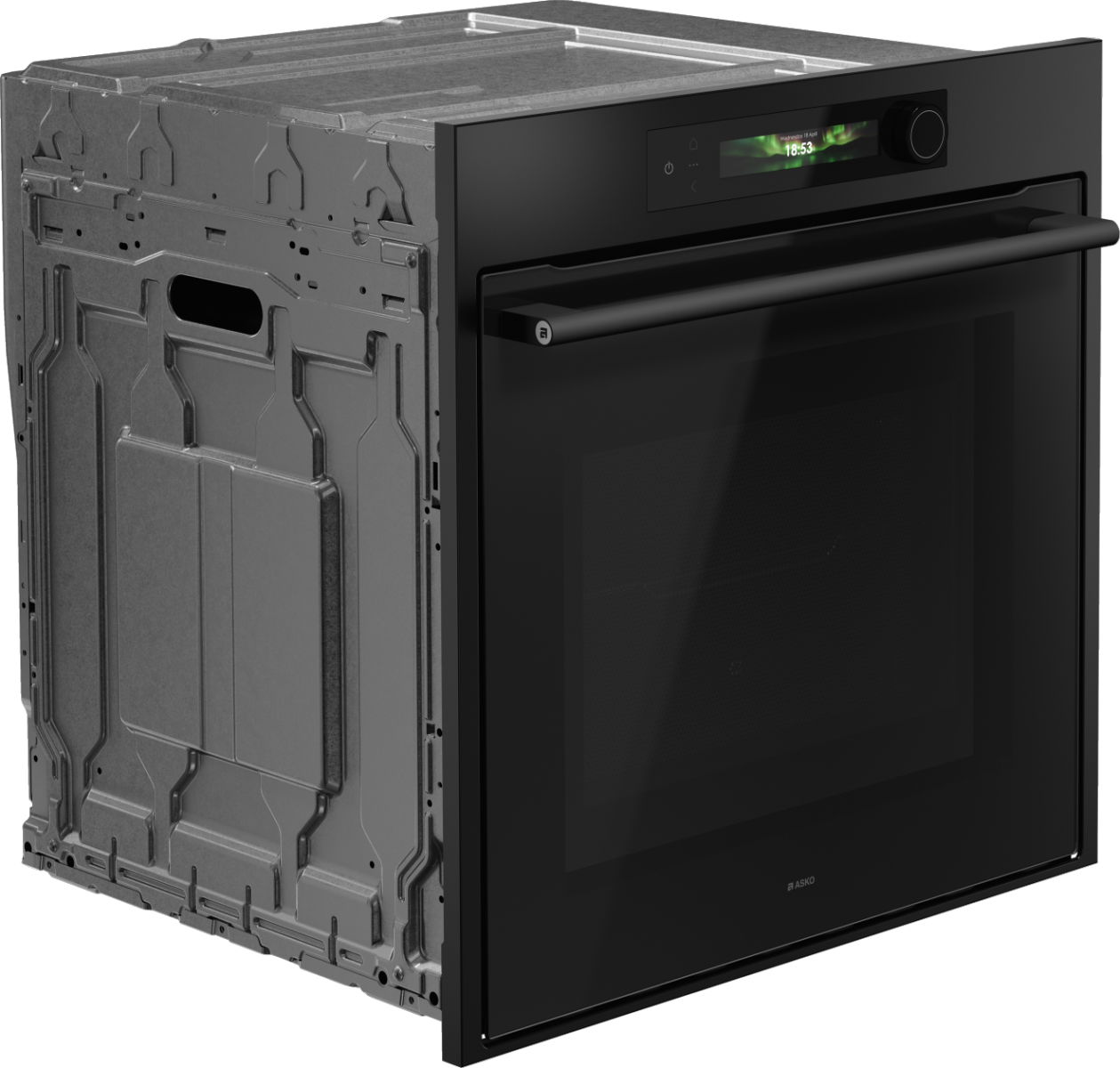 картинка Электрический духовой шкаф с функцией СВЧ Asko OCM66GSH графит 