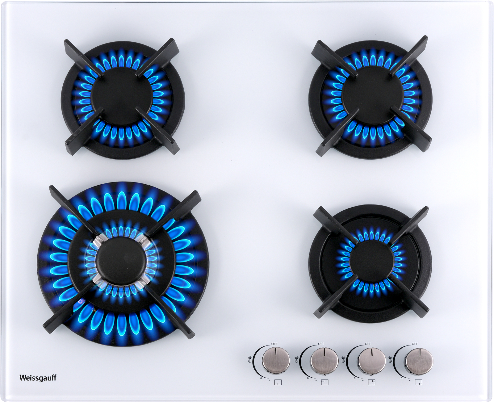 картинка Газовая варочная панель Weissgauff HGG 640 WG белый 