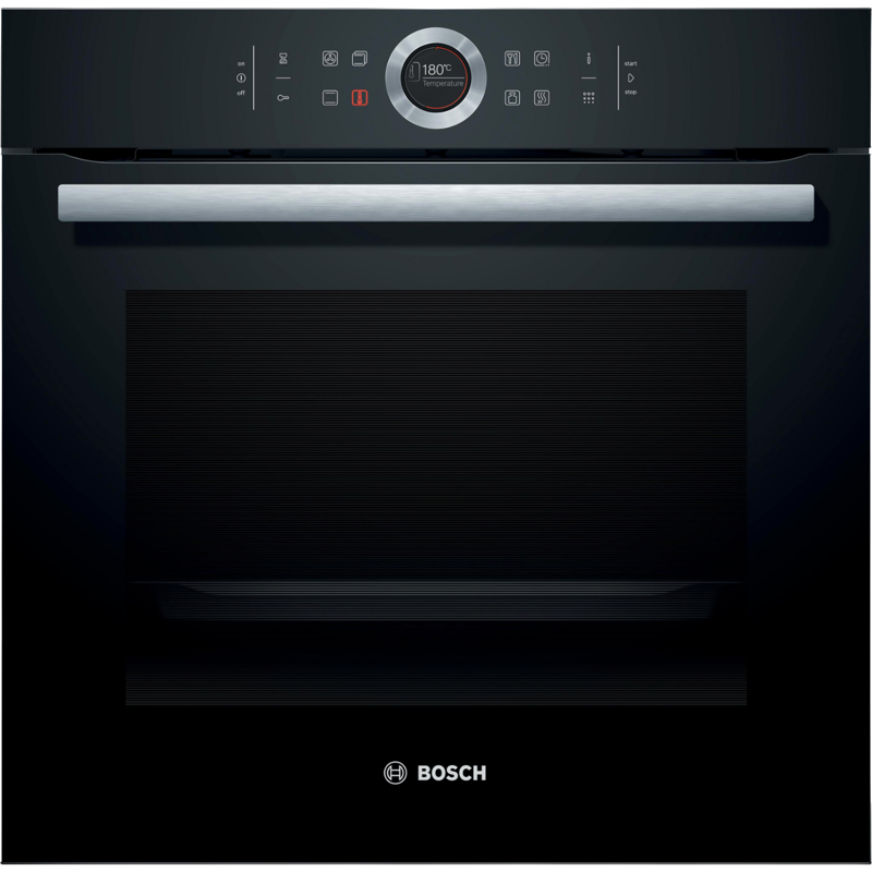 картинка Электрический духовой шкаф Bosch HBG675BB1 черный 