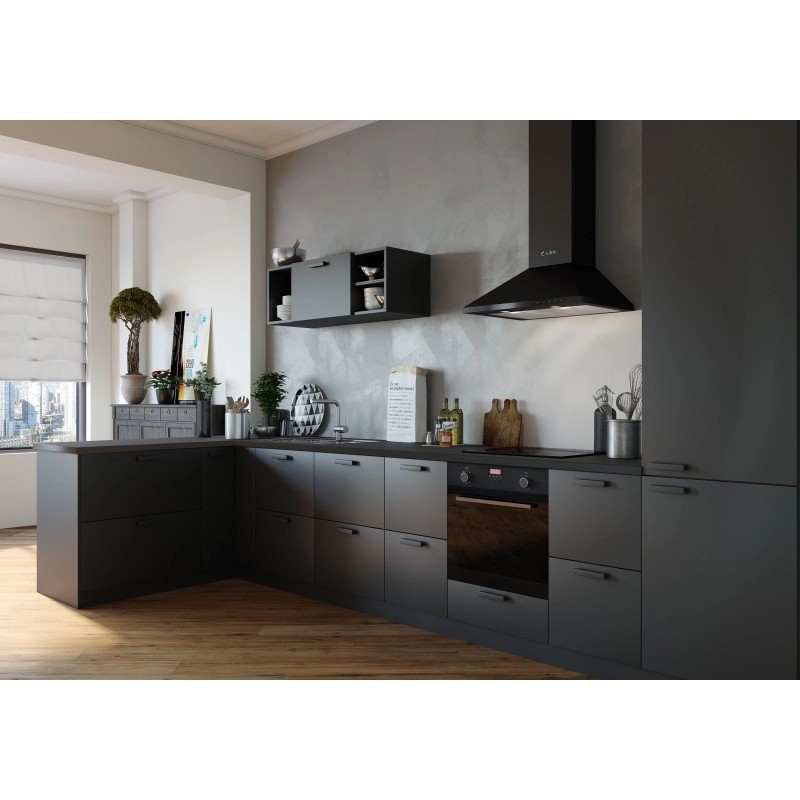 картинка Кухонная вытяжка Lex BASIC 600 BLACK 