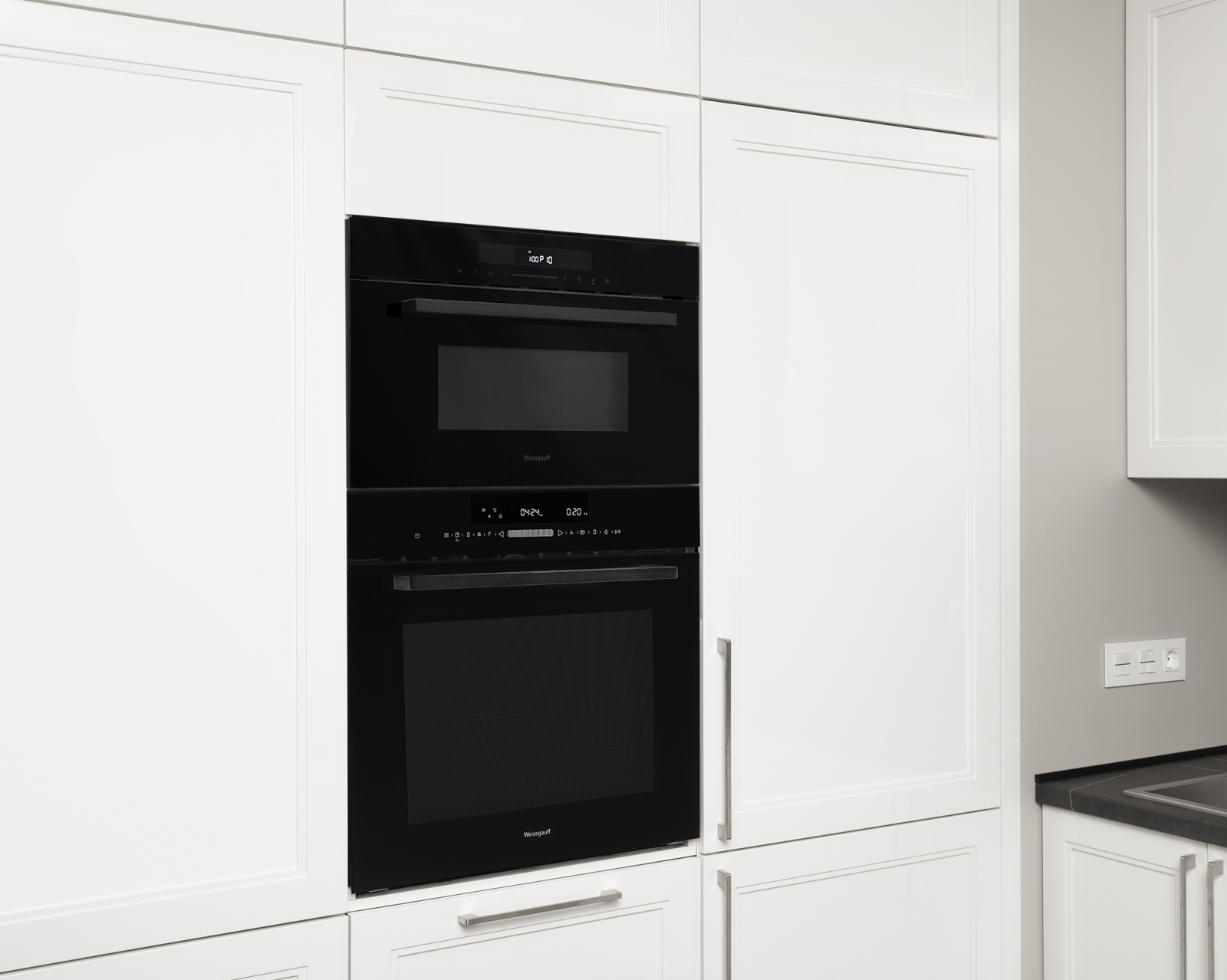 картинка Микроволновая печь встраиваемая Weissgauff BMWO-341 DB Black Edition 