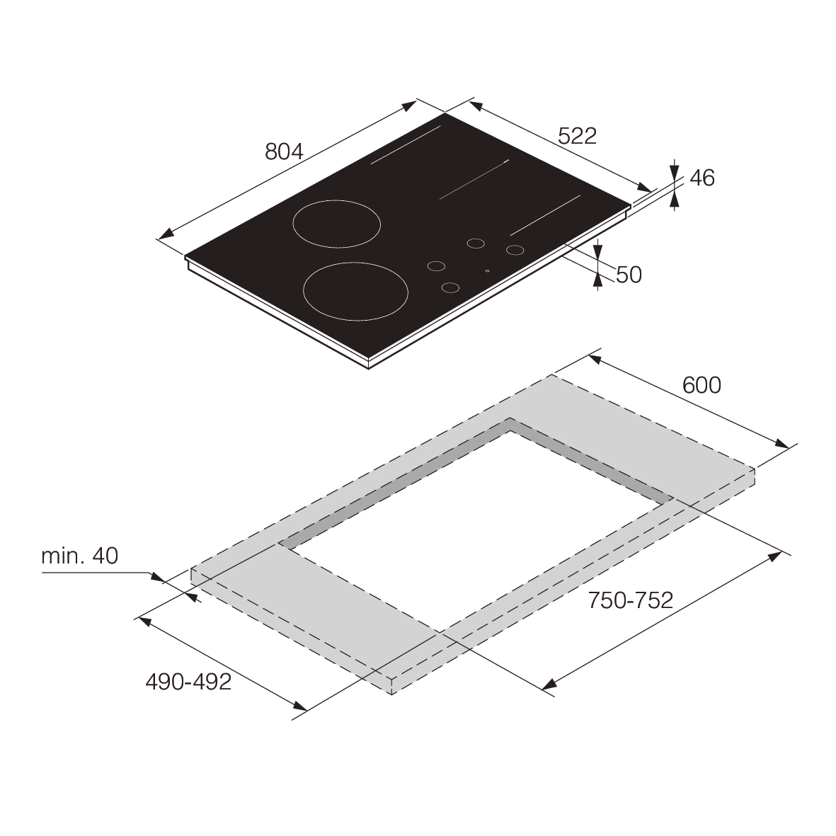 картинка Варочная панель Asko HID824GC 