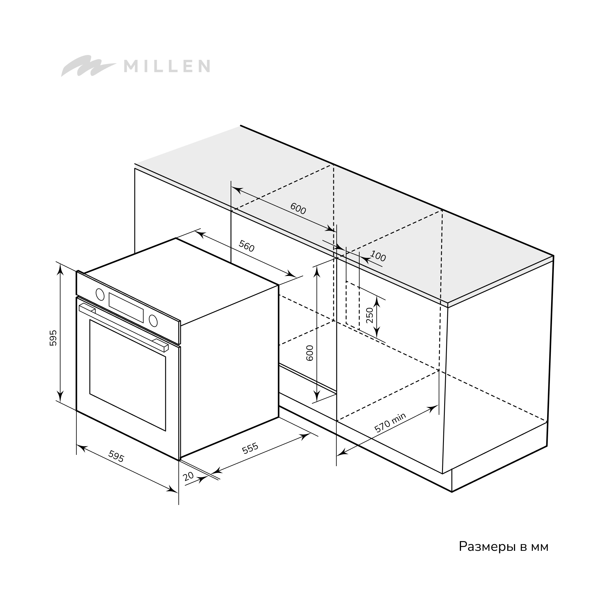 картинка Электрический духовой шкаф Millen MEO 602 IX 