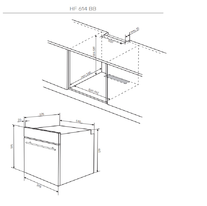 картинка Электрический духовой шкаф Kuppersberg HF 614 BB 