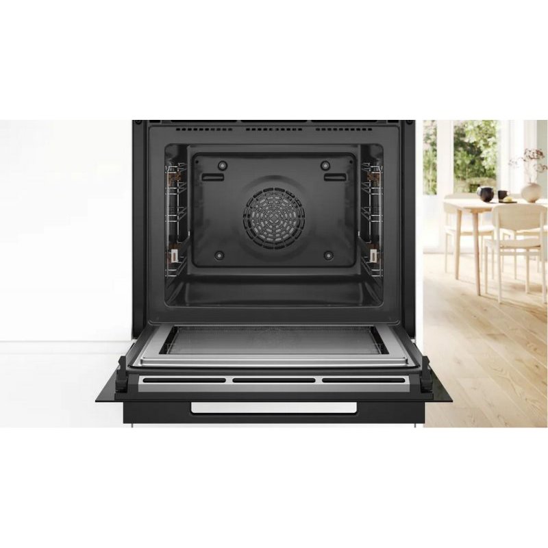 картинка Электрический духовой шкаф с функцией СВЧ Bosch HMG976KB1 черный 