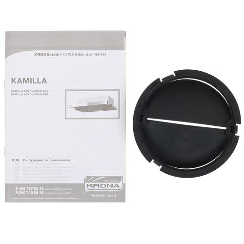 картинка Кухонная вытяжка Krona KAMILLA 600 GLASS WHITE 