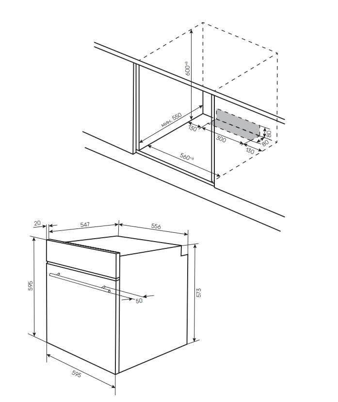 картинка Электрический духовой шкаф Kuppersberg HO 603 Black line 
