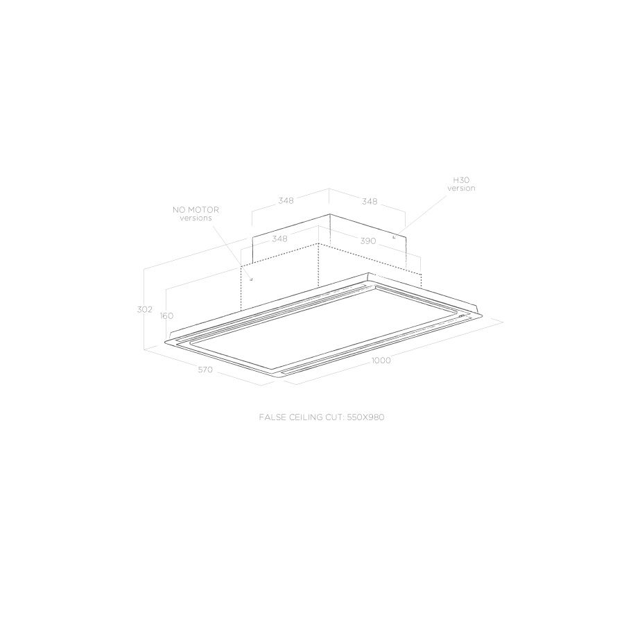 картинка Кухонная вытяжка Elica HILIGHT-X H16 WH/A/100 