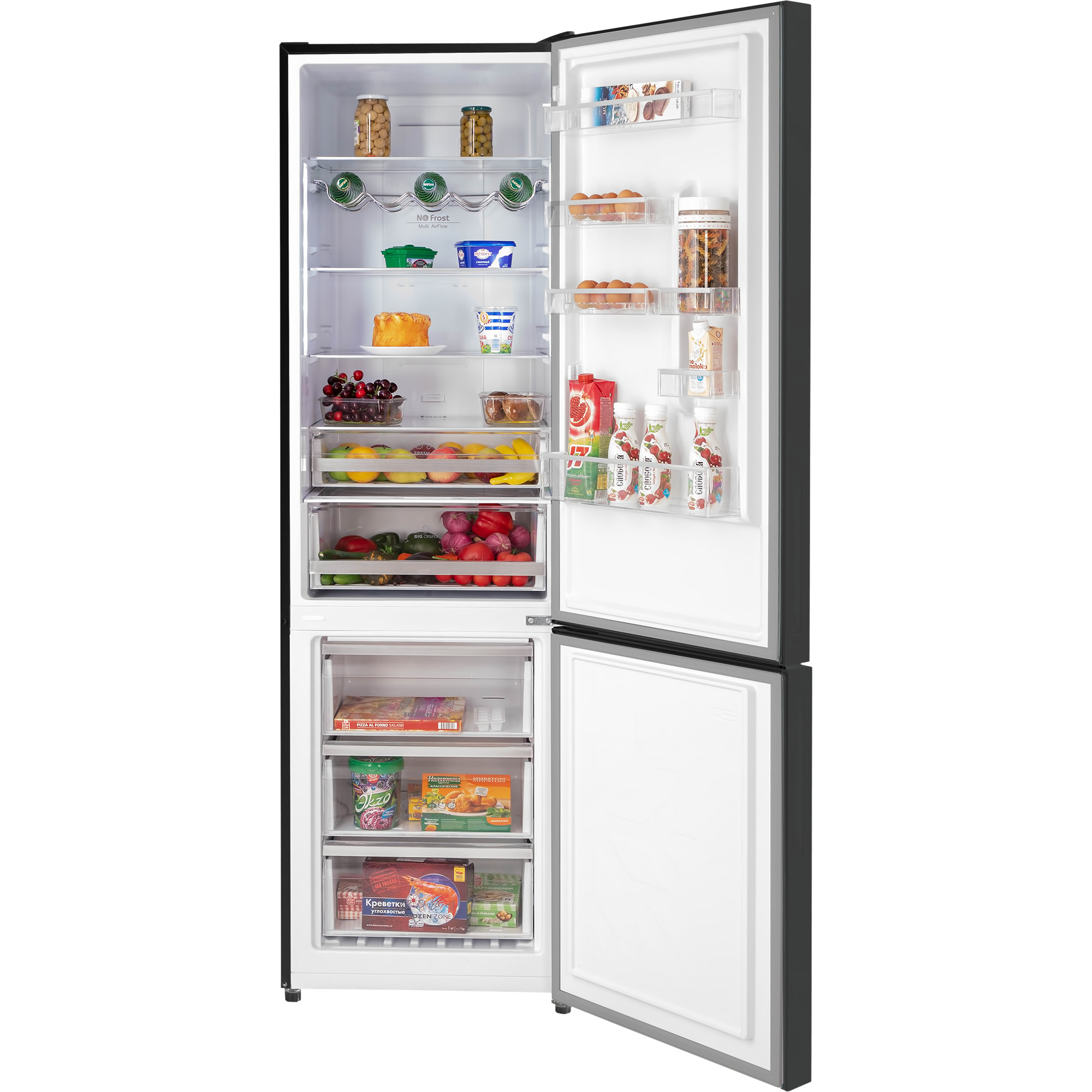 картинка Отдельностоящий холодильник Hiberg RFC-400DX NFGB INVERTER 