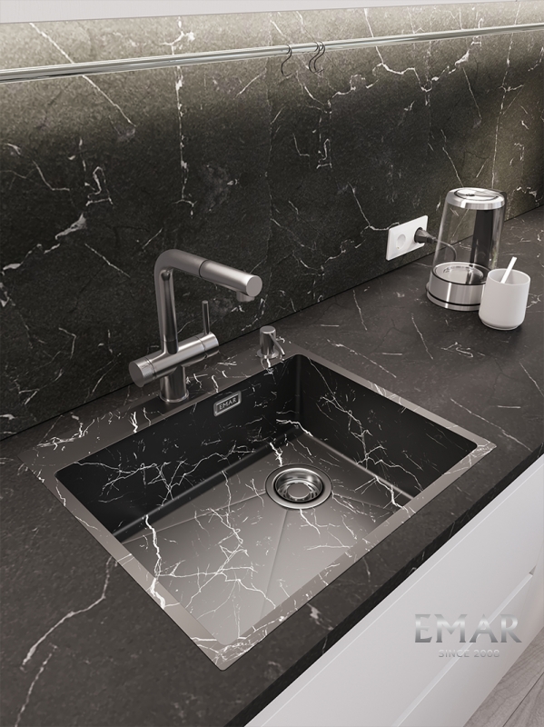 картинка Кухонная мойка Emar EMB-560(TOP) Black Elegant 
