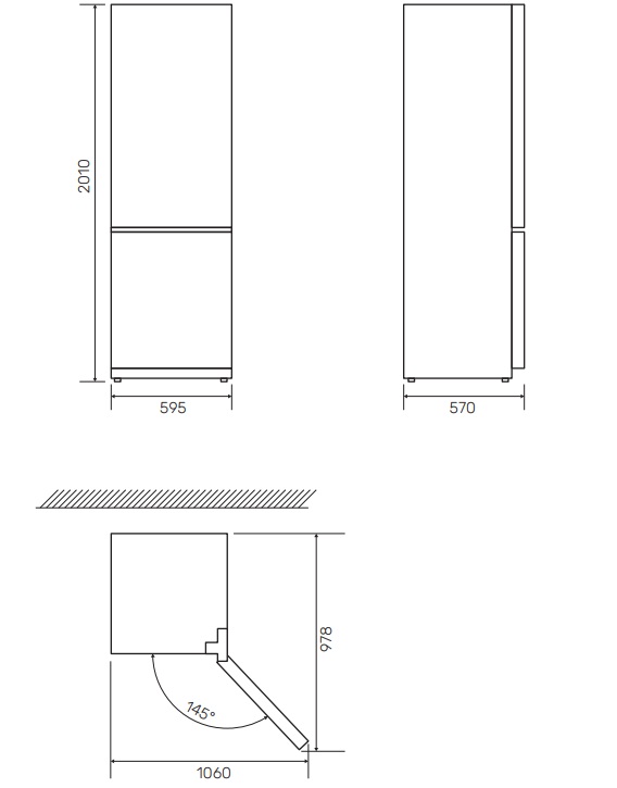 картинка Отдельностоящий холодильник Kuppersberg RFCN 2016 W 