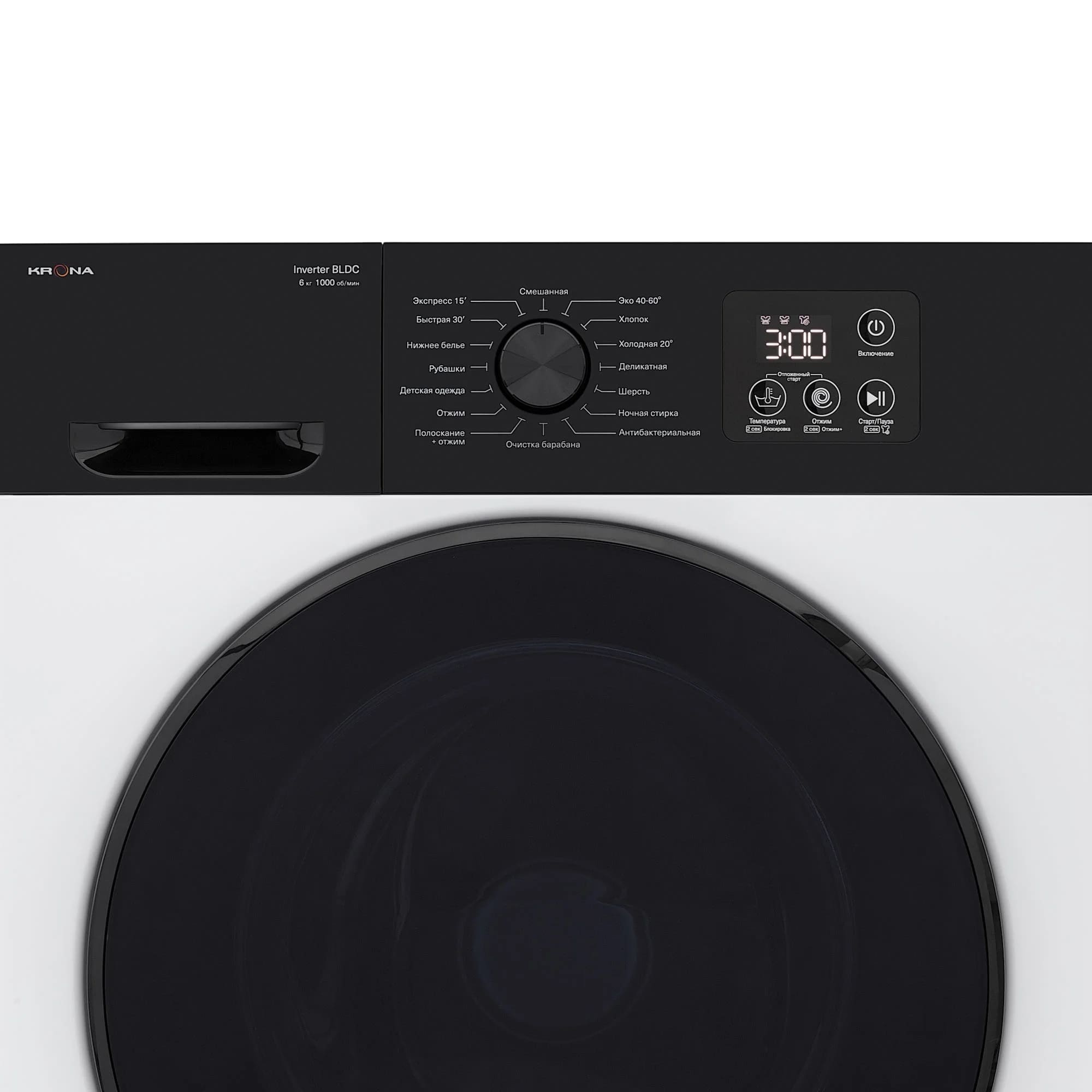 картинка Стиральная машина Krona RHENE WHITE 1000 6K WM 