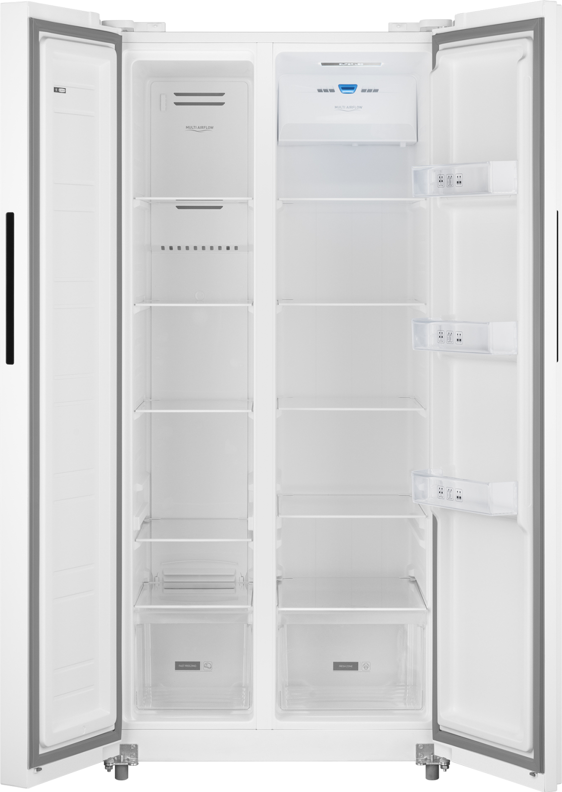 картинка Отдельностоящий холодильник Weissgauff WSBS 500 Inverter NoFrost White 