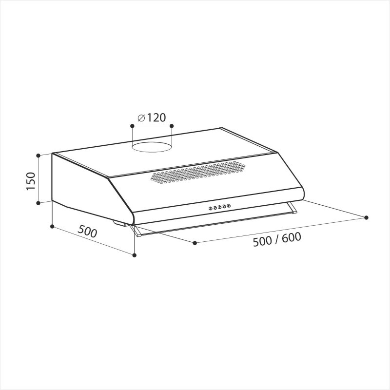 картинка Кухонная вытяжка Lex SIMPLE 2M 600 INOX 