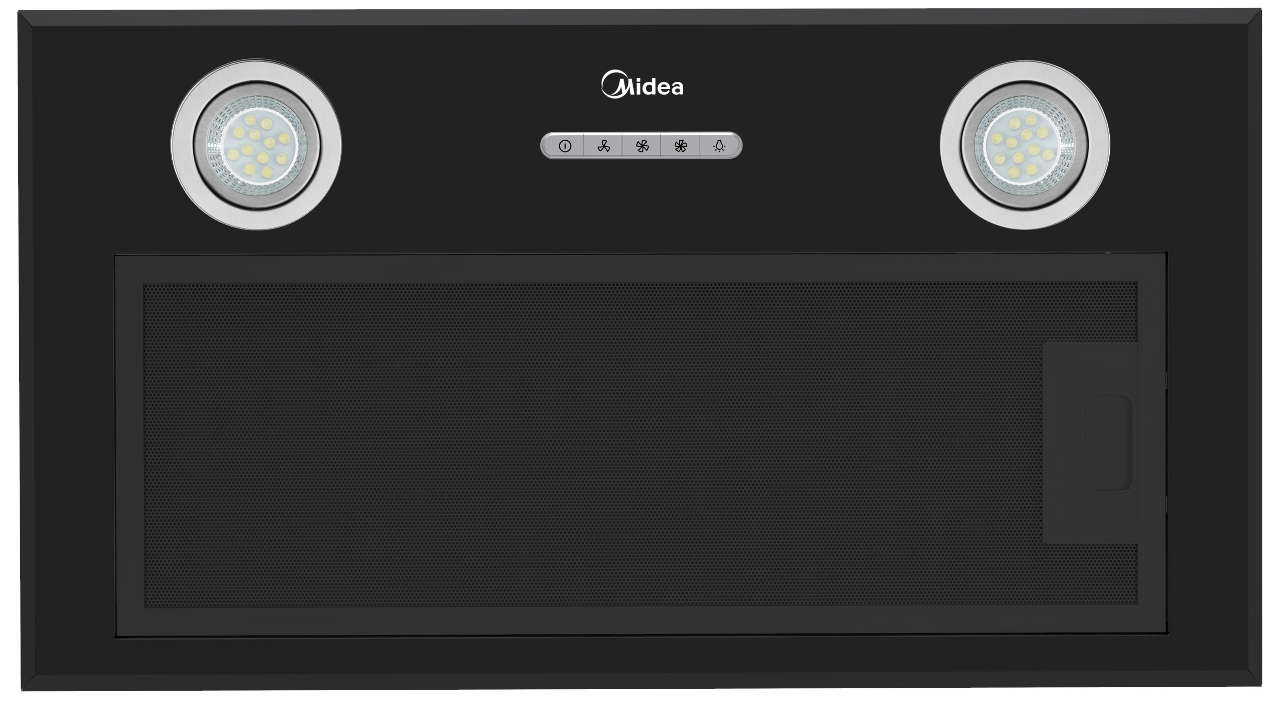 картинка Кухонная вытяжка полновстраиваемая Midea MH60I370B черная 