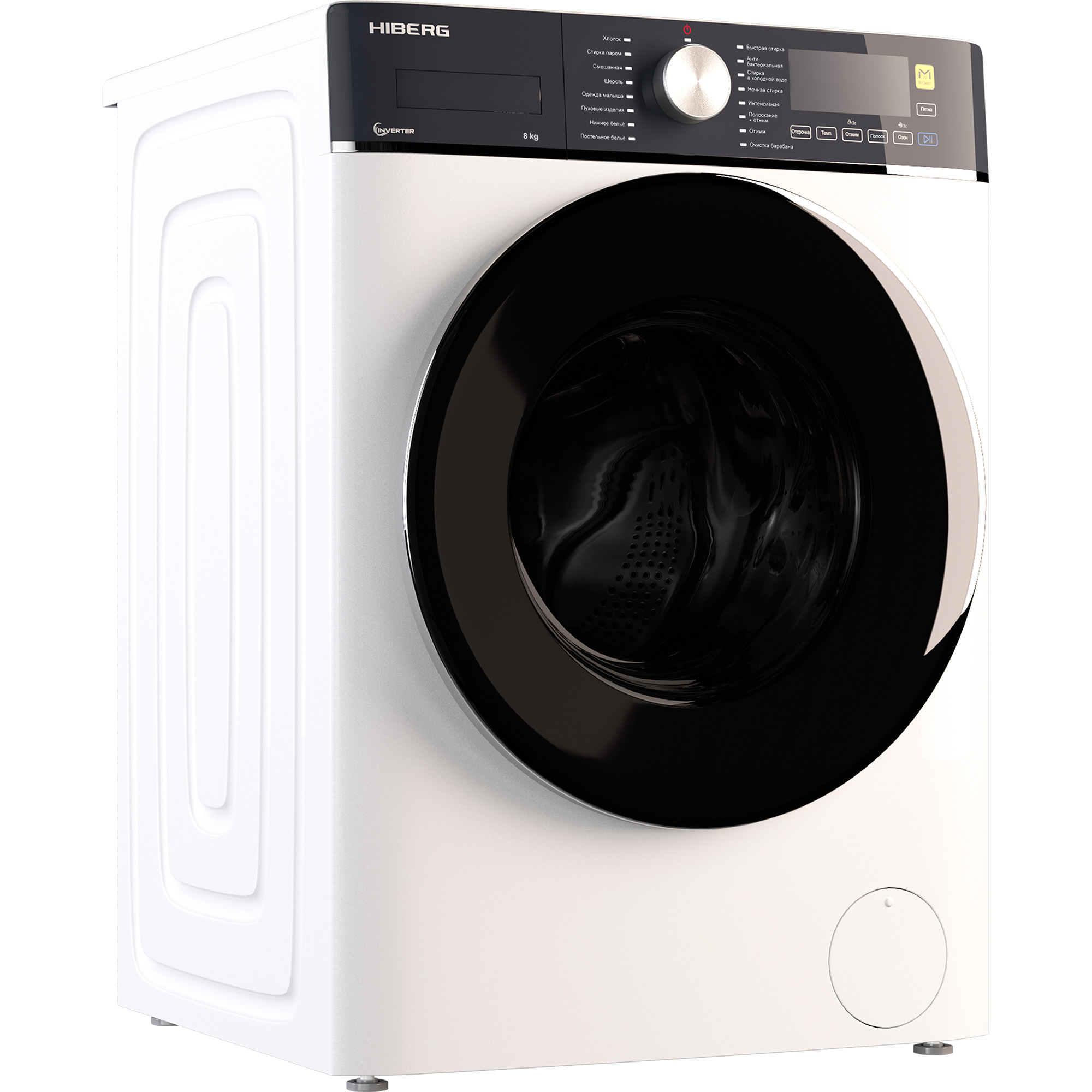 картинка Стиральная машина с паром Hiberg I-WMQ8 - 814 W 