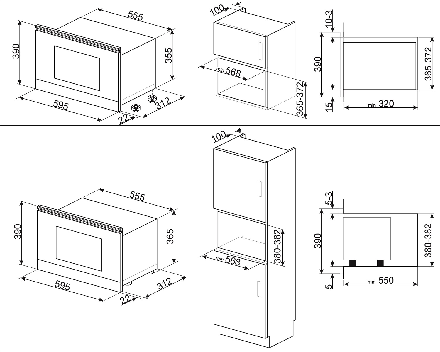 картинка Микроволновая печь Smeg MP122B3 