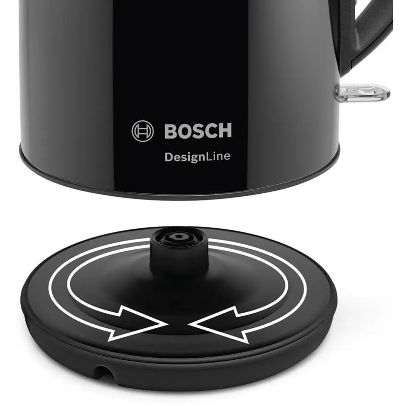 картинка Чайник электрический Bosch TWK3P423 черный 