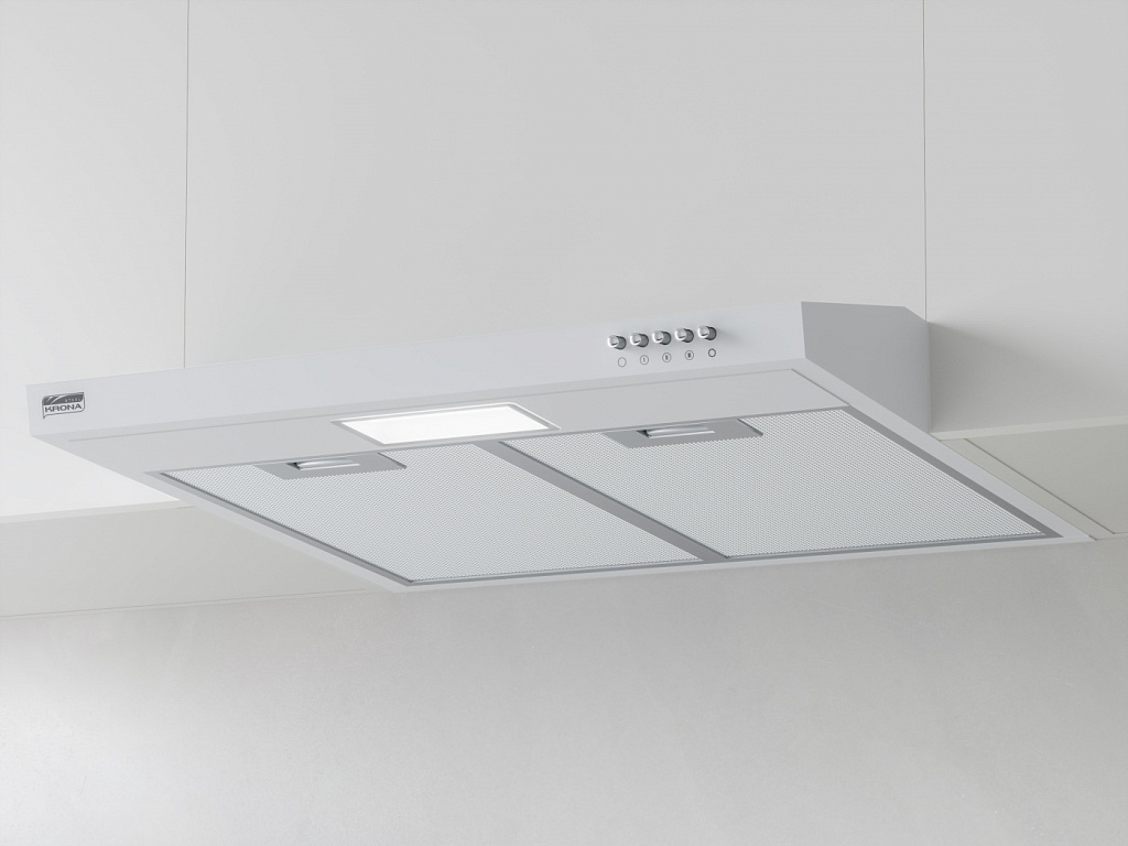 картинка Кухонная вытяжка Krona JESSICA SLIM 600 WHITE PUSH BUTTON 