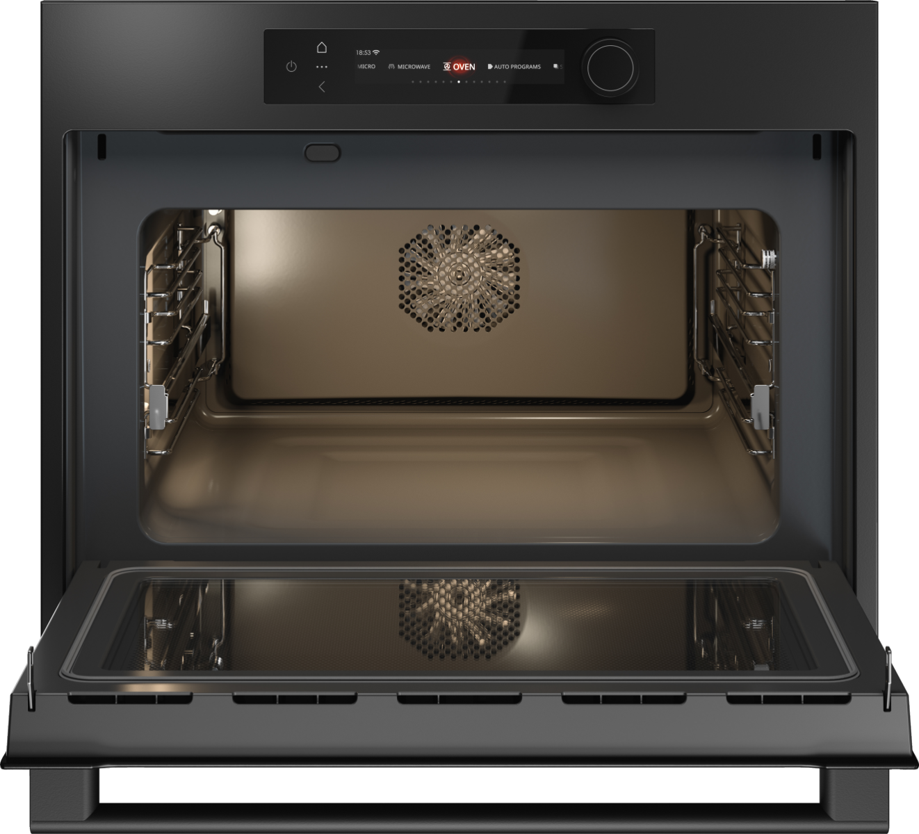 картинка Электрический духовой шкаф с функцией СВЧ Asko OCM64GSH графит 