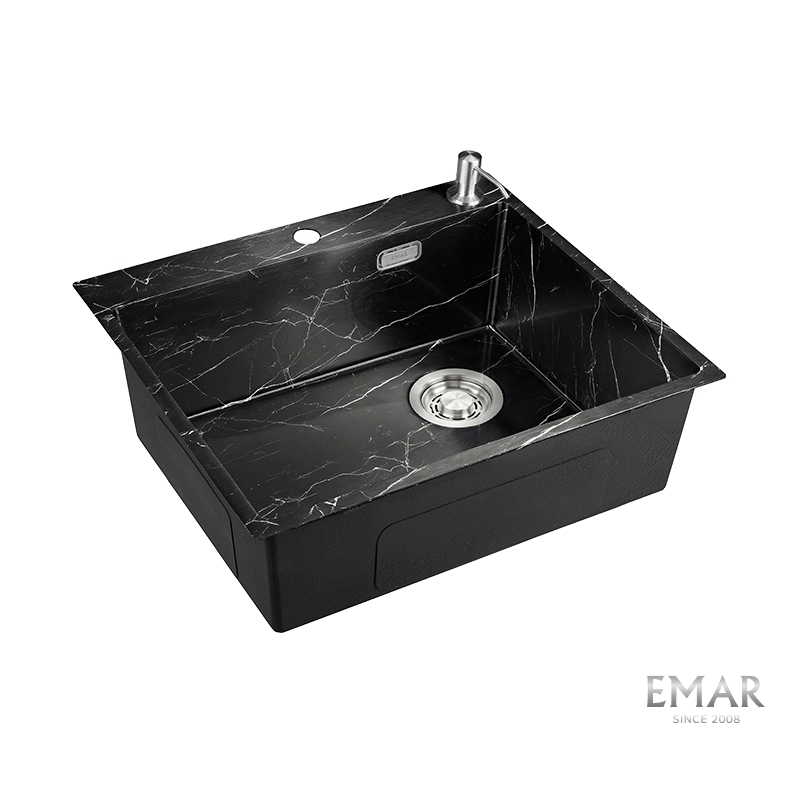 картинка Кухонная мойка Emar EMB-560(TOP) Black Elegant 
