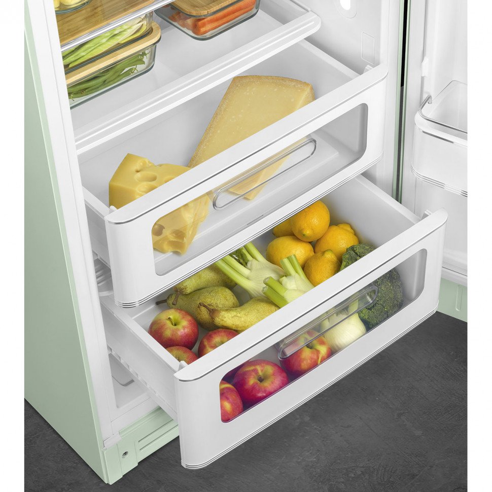 картинка Отдельностоящий холодильник Smeg FAB28RPG6 постельный зеленый 