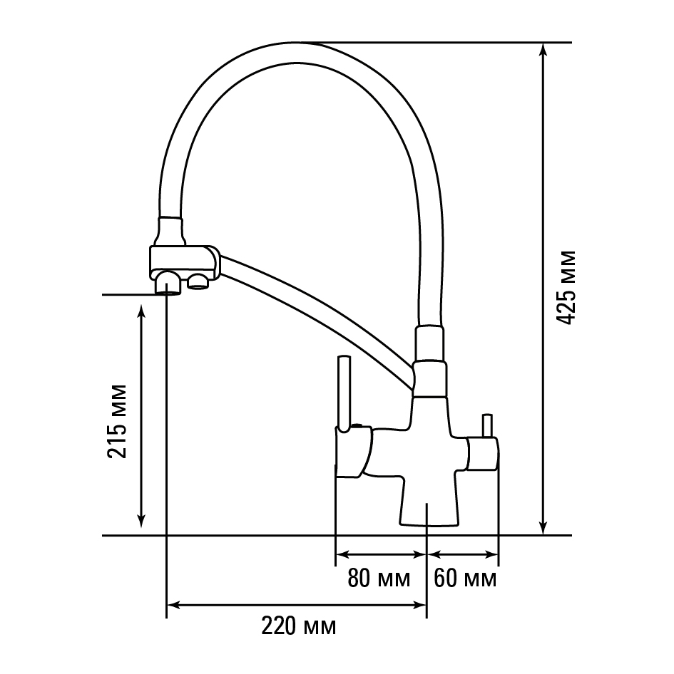 картинка Смеситель Gerdamix BROOKS (DG) black 