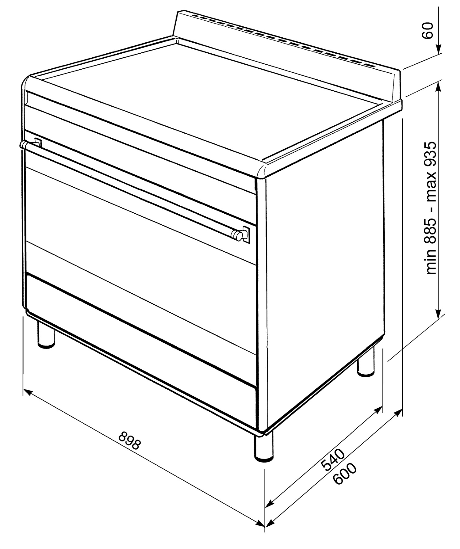 картинка Комбинированная кухонная плита Smeg BG91X2 