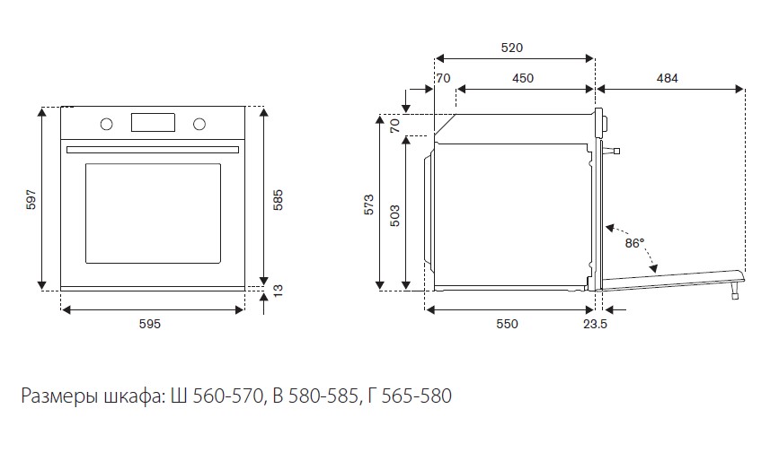 картинка Электрический духовой шкаф Bertazzoni F6011PROPLX/23 нержавеющая сталь 