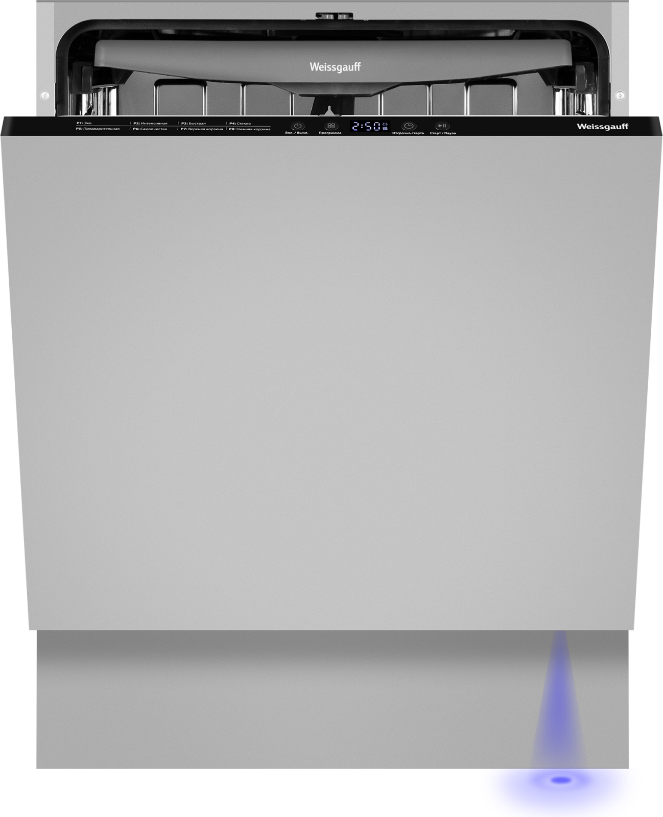 картинка Посудомоечная машина встраиваемая Weissgauff BDW 6038 Inverter Infolight 