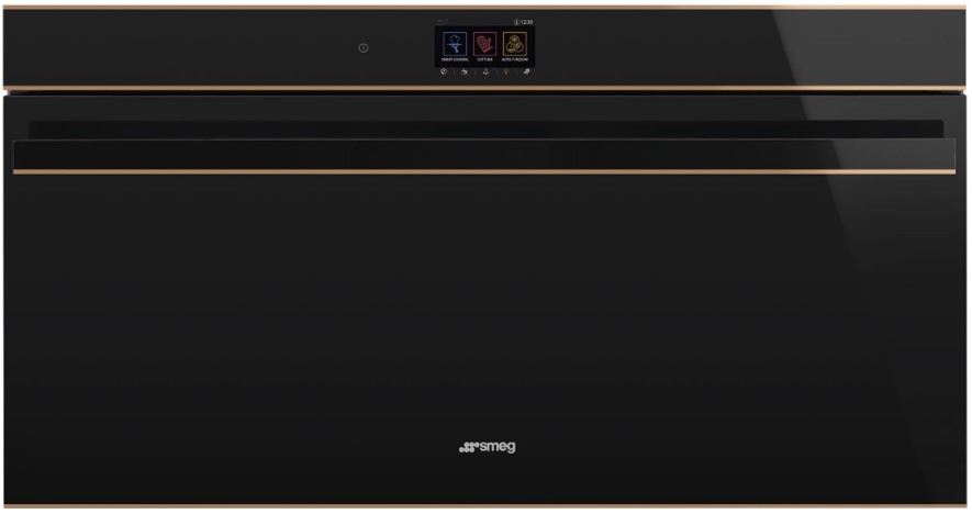 картинка Электрический духовой шкаф Smeg SFPR9604TNR черное стекло 