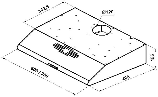 картинка Кухонная вытяжка Korting KHT 6334 X 