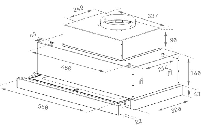 картинка Кухонная вытяжка Teka CNL 6815 PLUS SS 