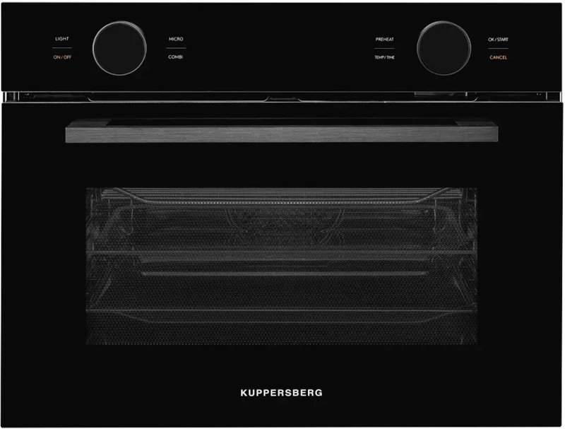 картинка Электрический духовой шкаф с функцией СВЧ Kuppersberg KMW 612 Black 