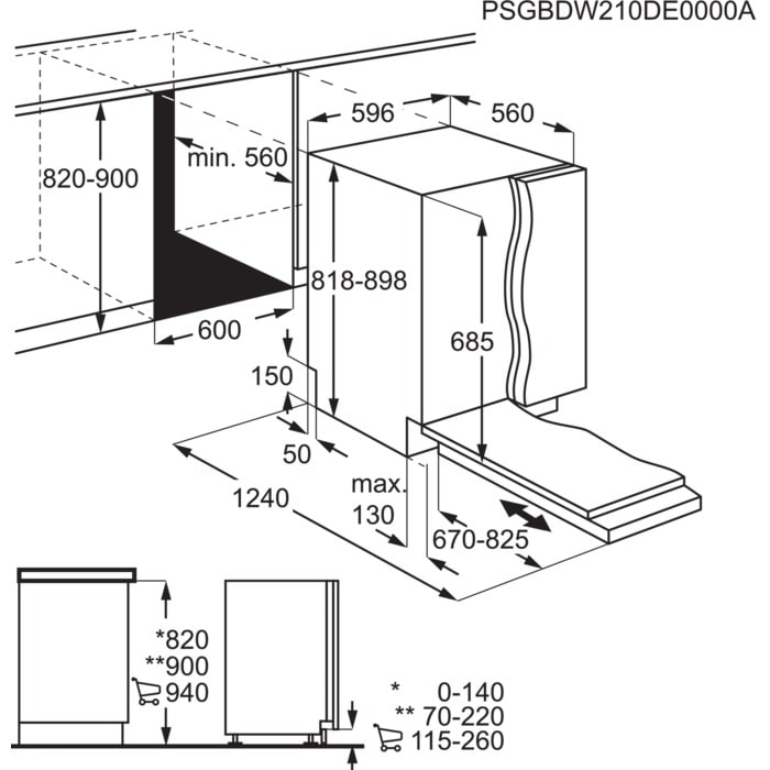 картинка Посудомоечная машина Aeg FSK94858P 