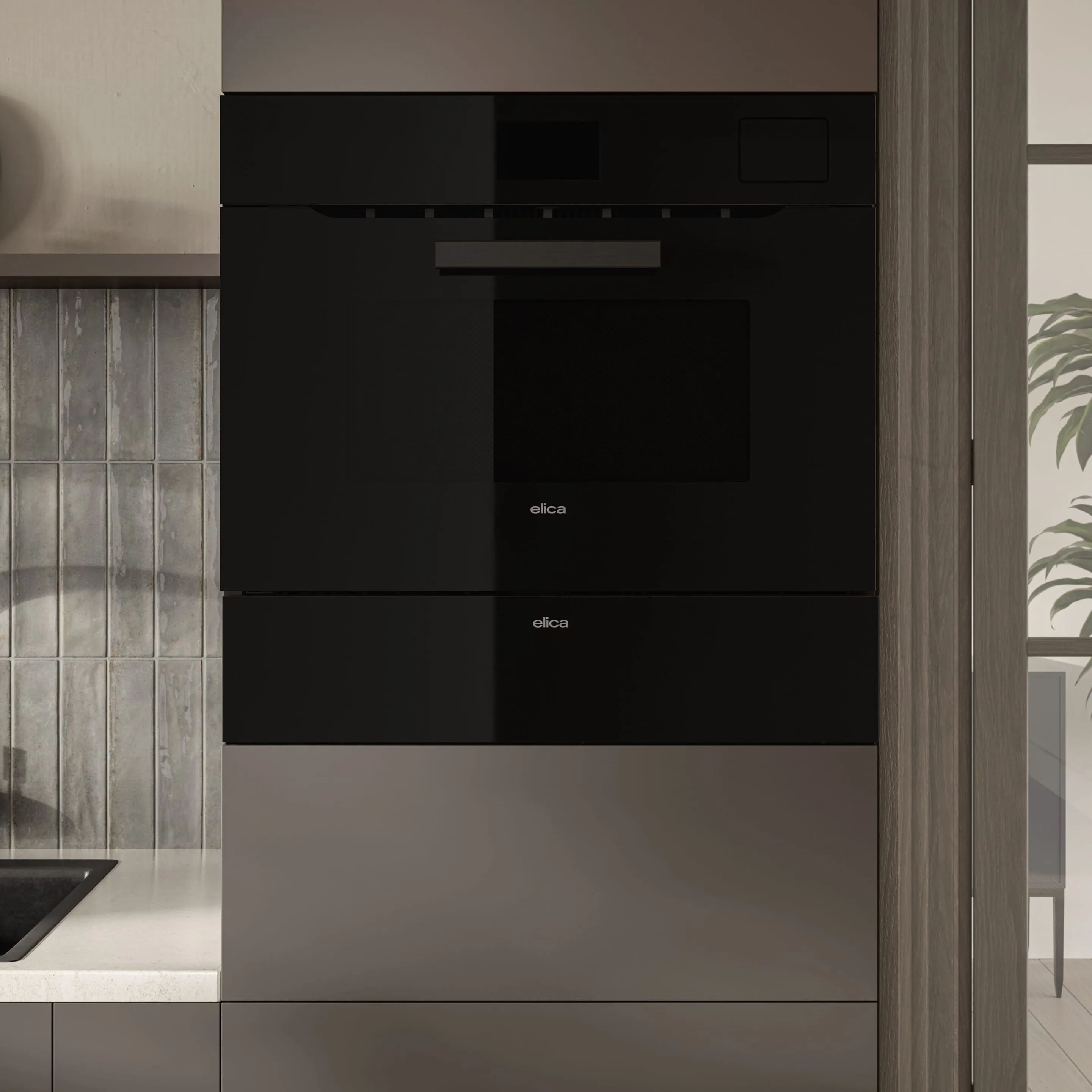 картинка Подогреватель посуды Elica VIRTUS WARM DRAWER 60 PP BL черный 